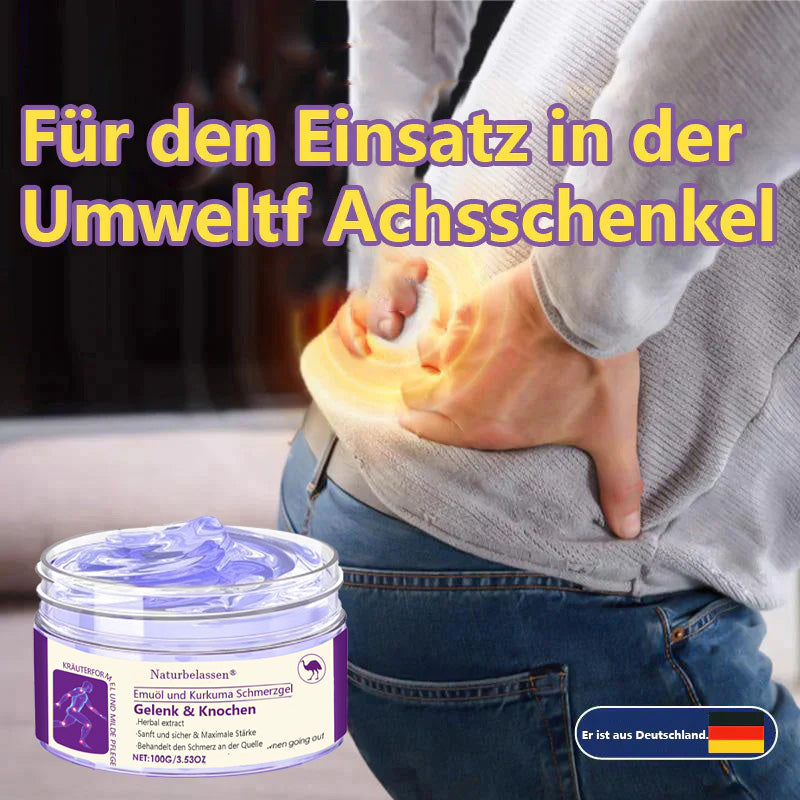🍀Naturbelassen® Emu-Öl und Kurkuma Schmerzgel👨‍⚕️ CE genehmigt 💥
